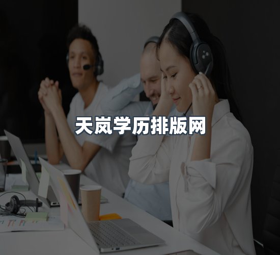 关于天岚学历排版网